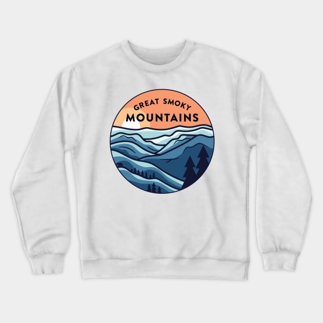 Great Smoky Mountains Crewneck Sweatshirt by smalltownnc